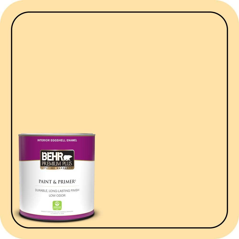 BEHR PREMIUM PLUS #310A-3 Manila Tint Enamel & Primer Color Sample
