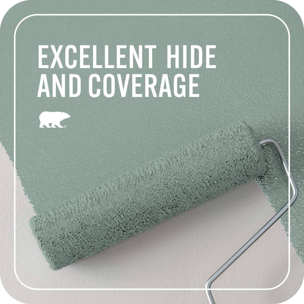 BEHR PREMIUM PLUS #PPU12-05 Lotus Leaf Enamel Interior/Exterior Paint & Primer Color Sample (4)