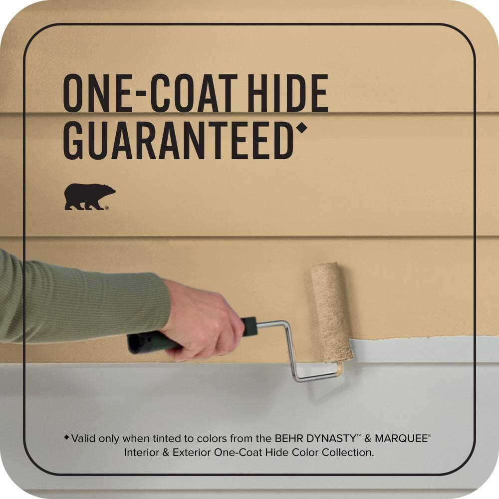 BEHR MARQUEE 1 gal. #QE-29 Light Oak Semi-Gloss Enamel Exterior Paint & Primer (3)