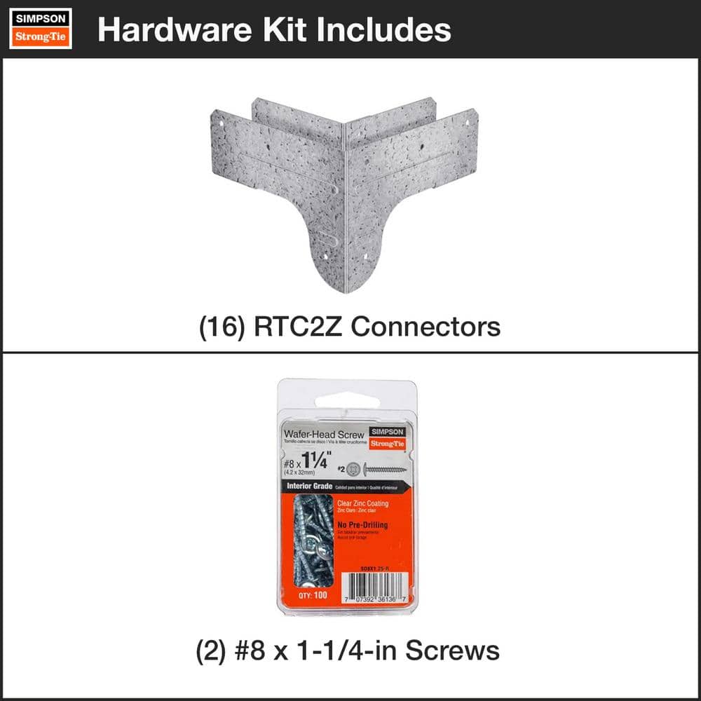 Simpson Strong-Tie DIY Heavy-Duty Shelving Unit Hardware Kit (2)