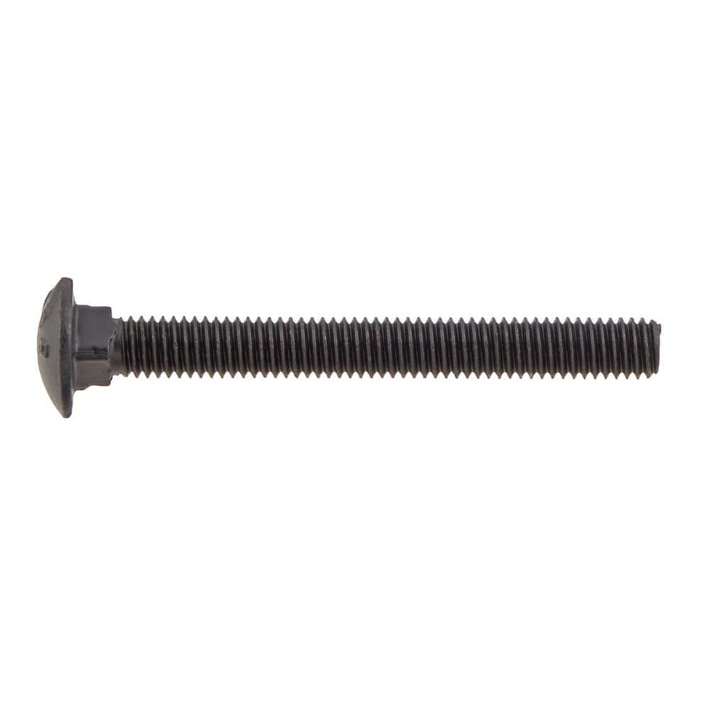 DECKMATE 3/8 in. -16 x 3-1/2 in. Black Deck Exterior Carriage Bolt (3)