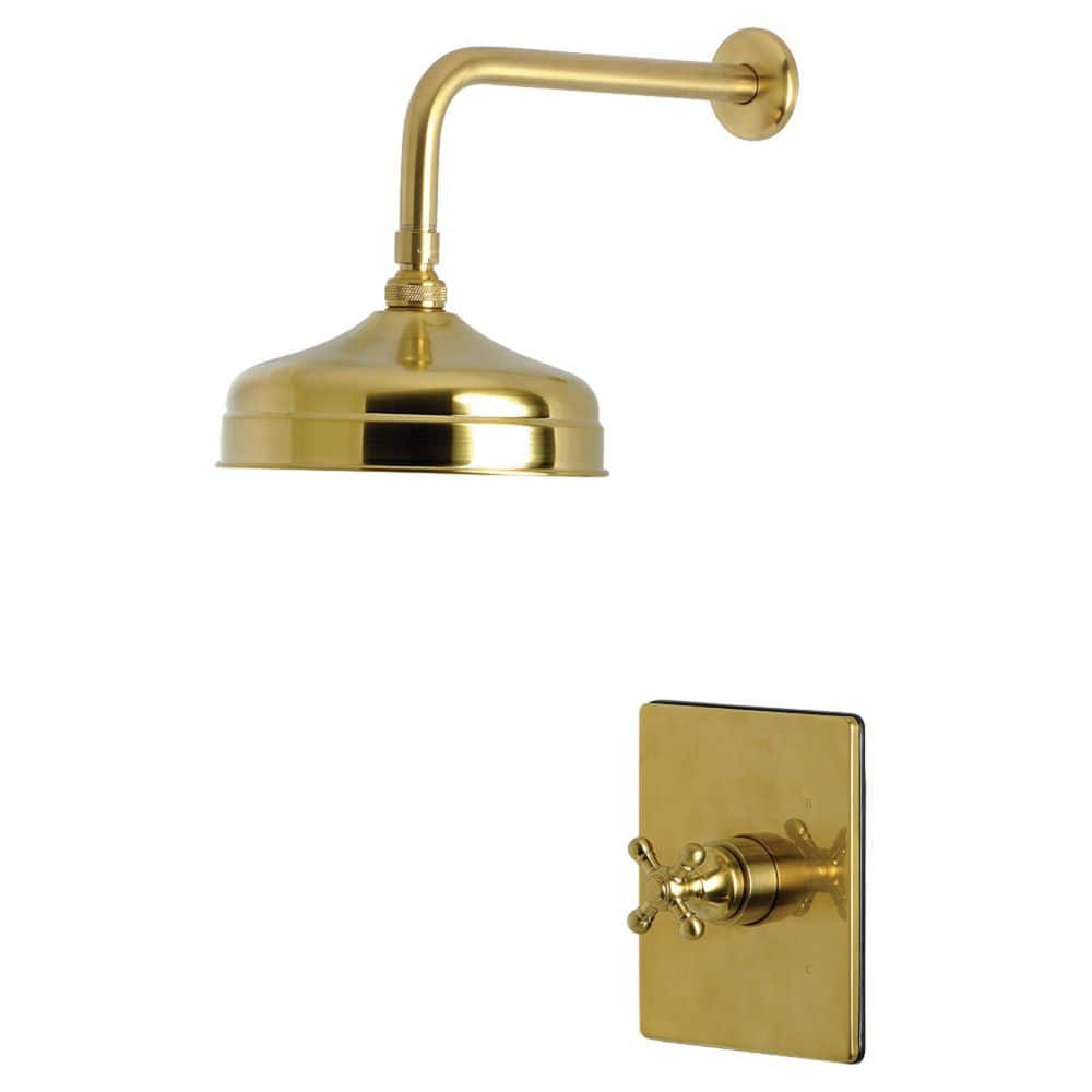 Kingston Brass Metropolitan 1-Handle Shower Faucet 1.8 GPM in Brushed Brass (1)