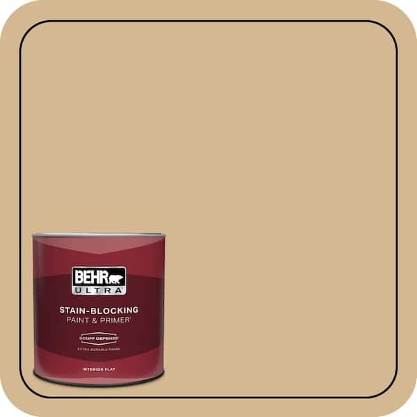 BEHR PREMIUM PLUS #320F-4 Desert Camel Enamel & Primer Color Sample (3)