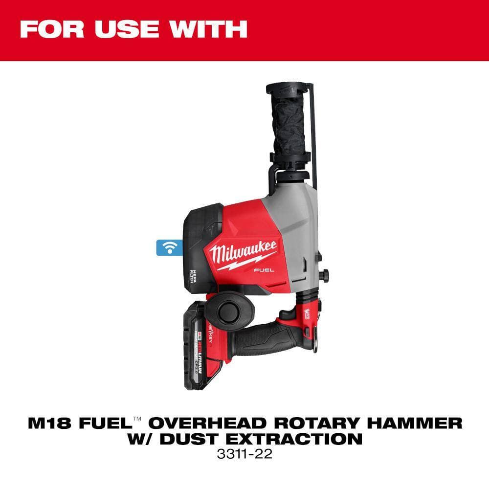 Milwaukee Replacement Accessory Dust Box for M18 FUEL Overhead Rotary Hammer w/Integrated Dust Extraction (2)