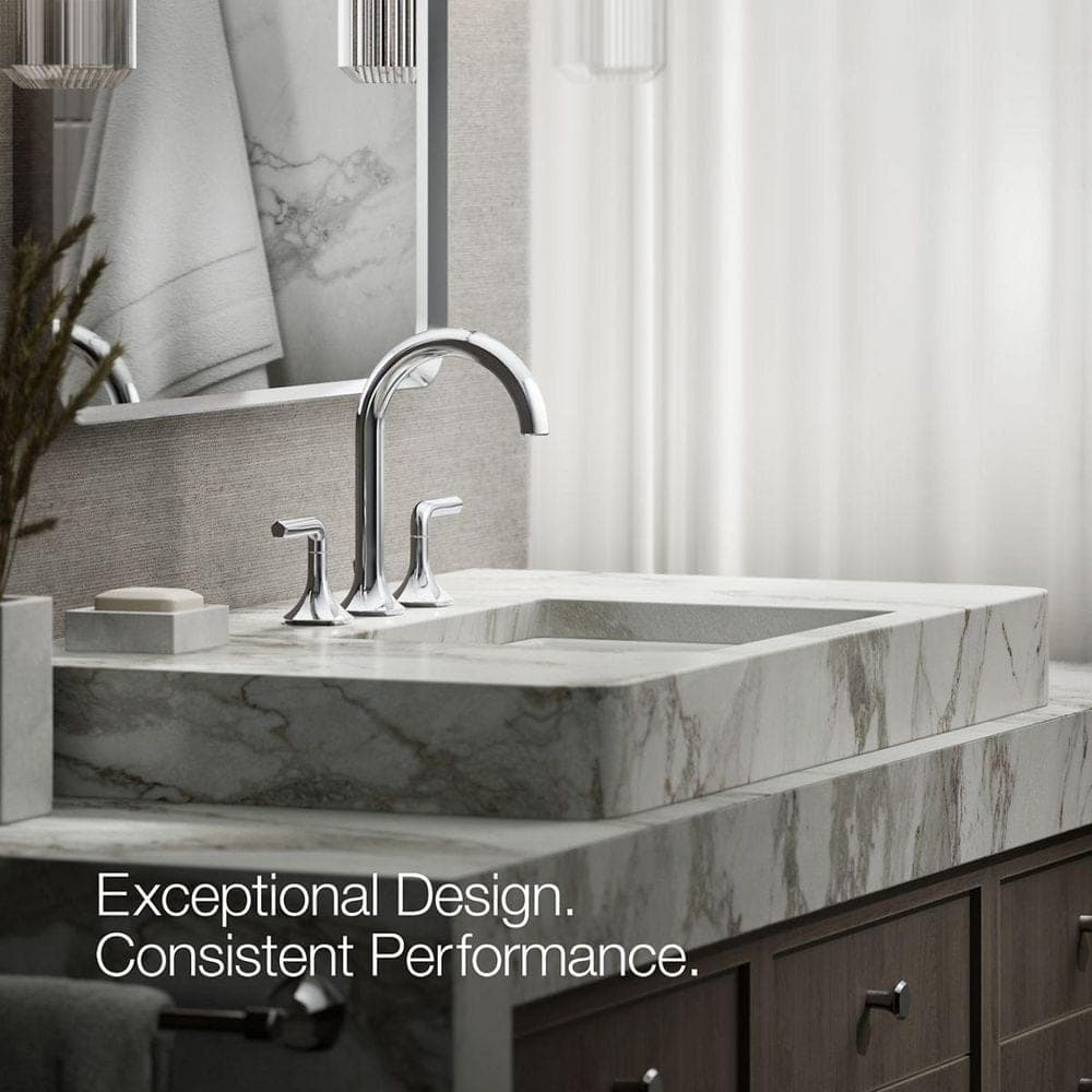 KOHLER Occasion Bathroom Sink Faucet Spout with Cane Design in Polished Chrome (3)
