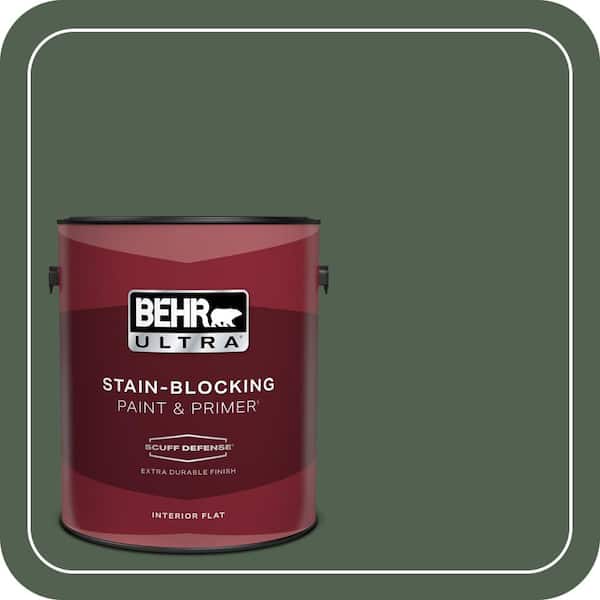 BEHR PREMIUM PLUS 1 gal. #ECC-11-3 Whispering Oaks Semi-Gloss Enamel Low Odor Interior Paint & Primer (4)