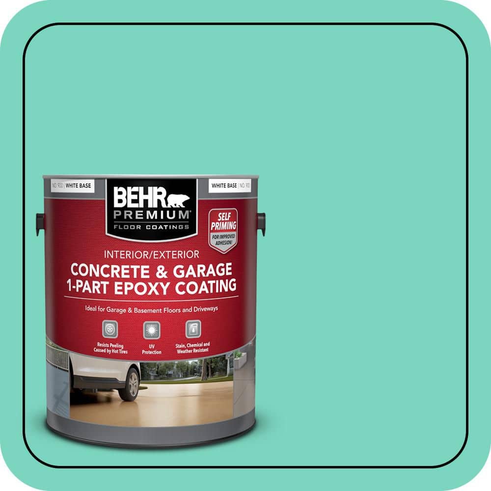 BEHR PREMIUM #P430-3 Self-Priming 1-Part Epoxy Satin Interior/Exterior Concrete and Garage Floor Paint (1)