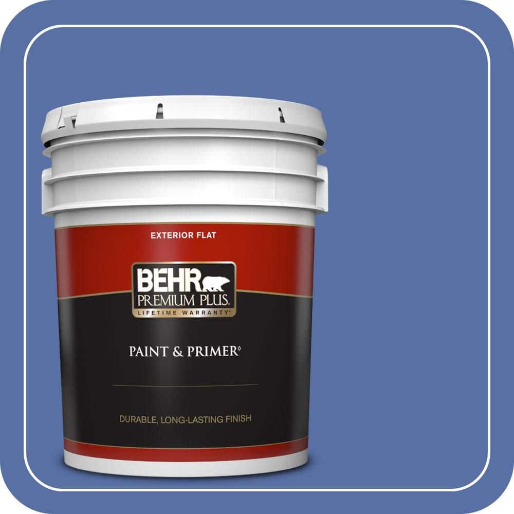 BEHR PREMIUM PLUS 5 gal. #MQ5-47 Splendor and Pride Flat Exterior Paint & Primer