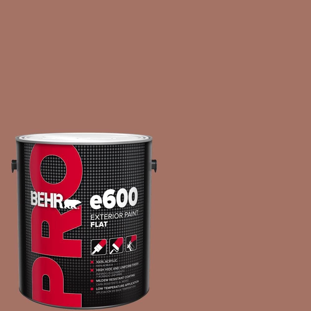 BEHR PRO 1 gal. #200F-5 Toasted Nutmeg Flat Exterior Paint