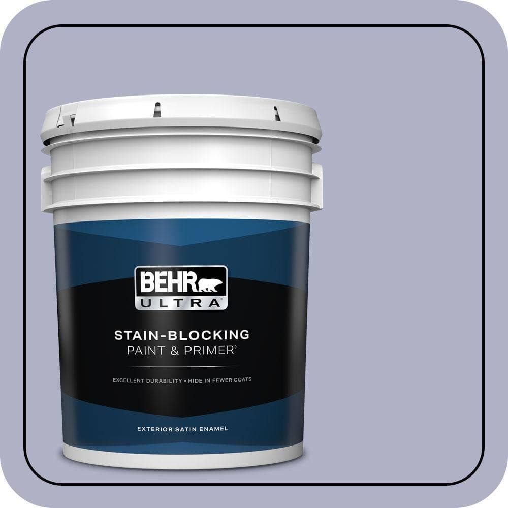 BEHR ULTRA 5 gal. #S560-3 Noble Purple Satin Enamel Exterior Paint & Primer