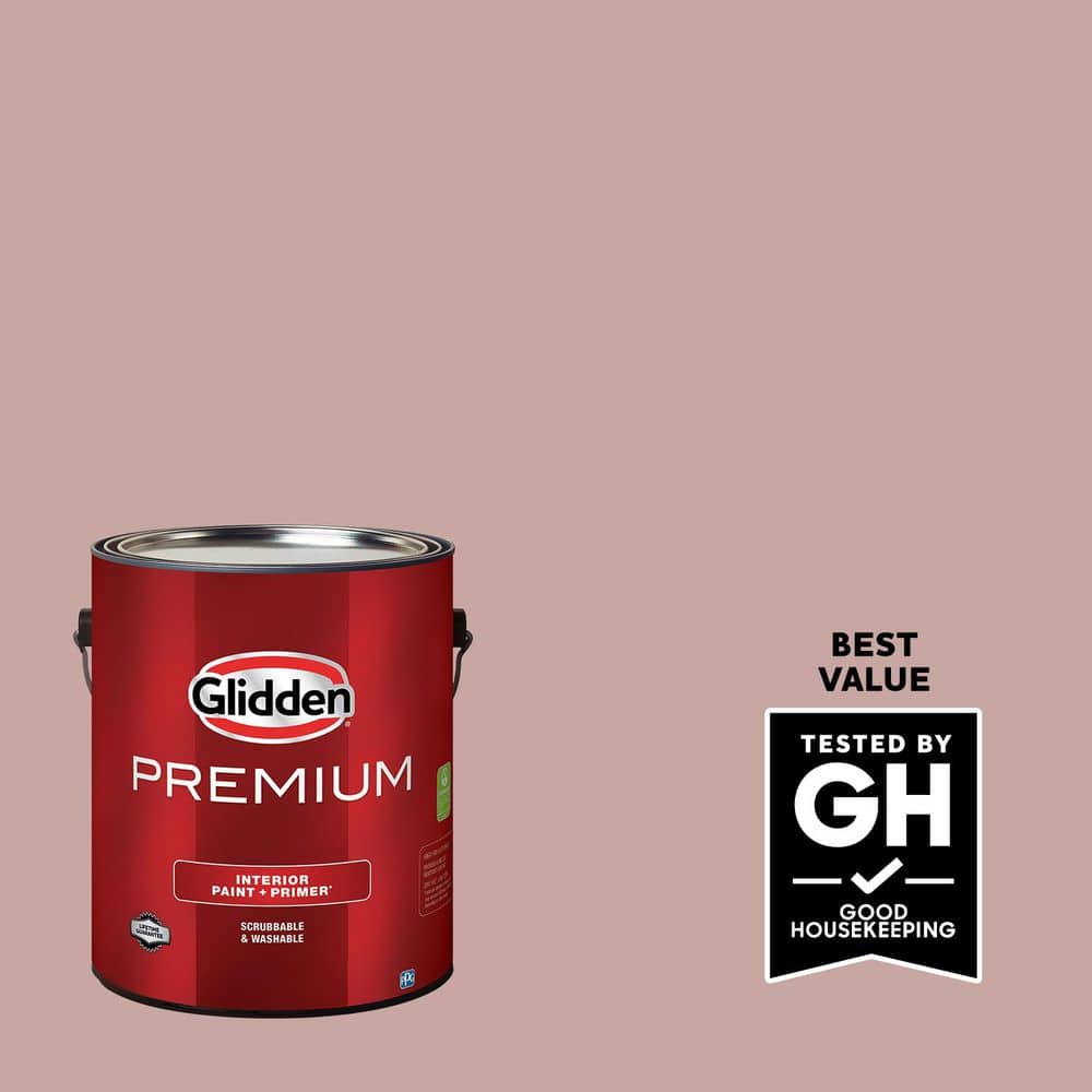 Glidden Premium 1 gal. PPG1059-4 Parfait Flat Interior Latex Paint