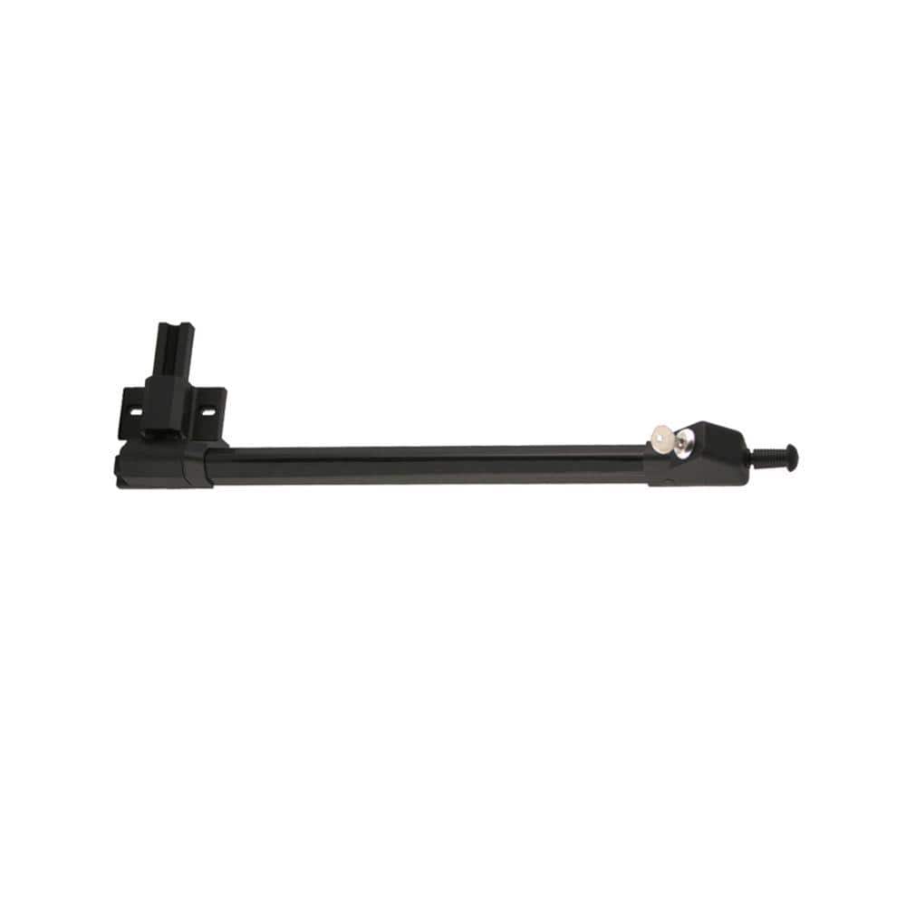 FORGERIGHT 19.5 in. Black Aluminum Fence Magnetic Protector Gate Latch