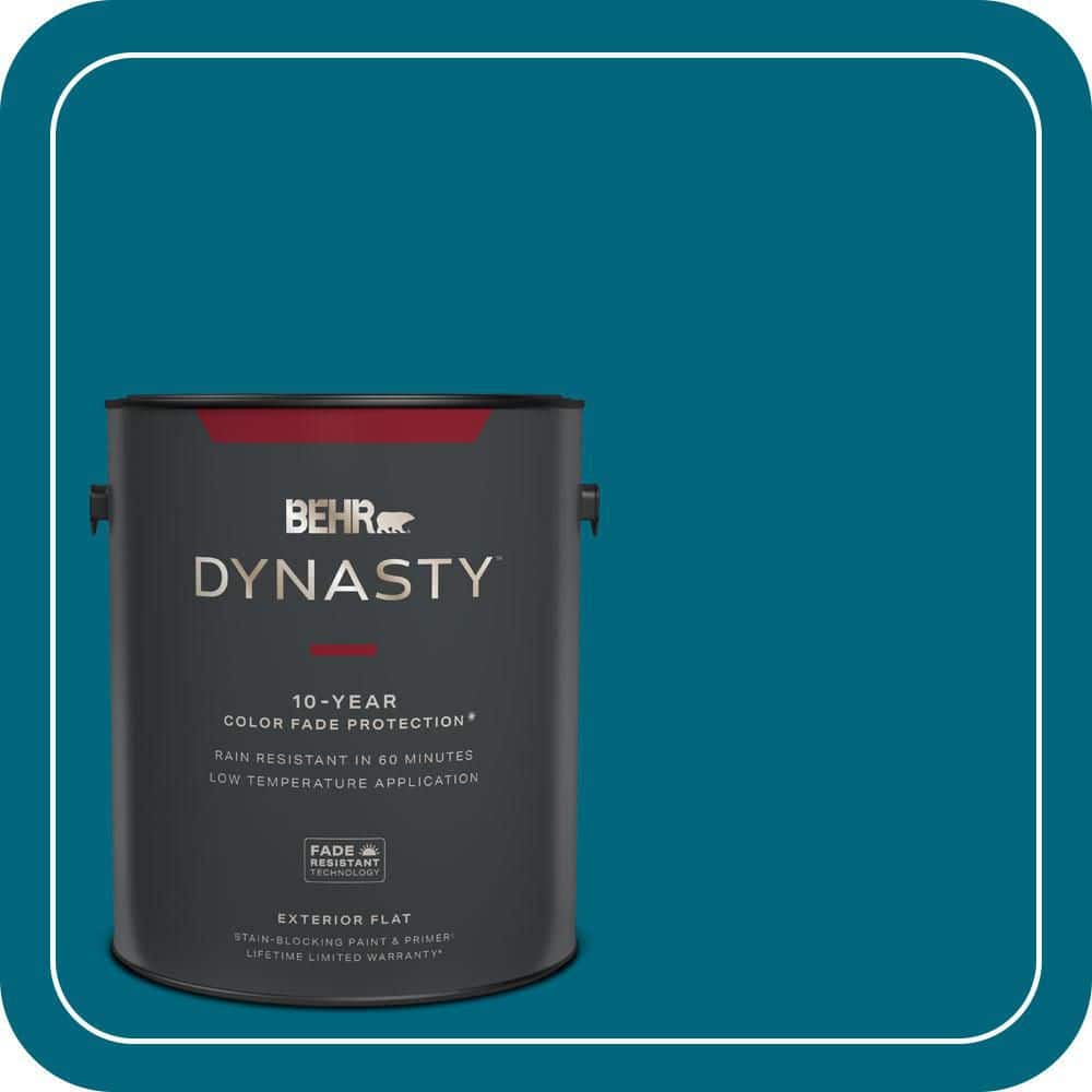 BEHR DYNASTY 1 gal. #P480-7 Striking Flat Exterior Stain-Blocking Paint & Primer