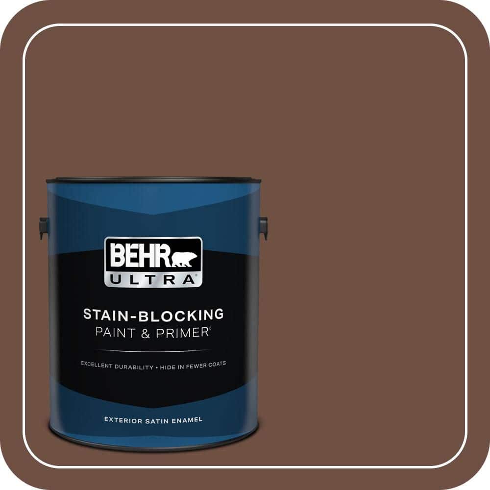 BEHR ULTRA 1 gal. #PPU3-19 Moroccan Henna Satin Enamel Exterior Paint & Primer
