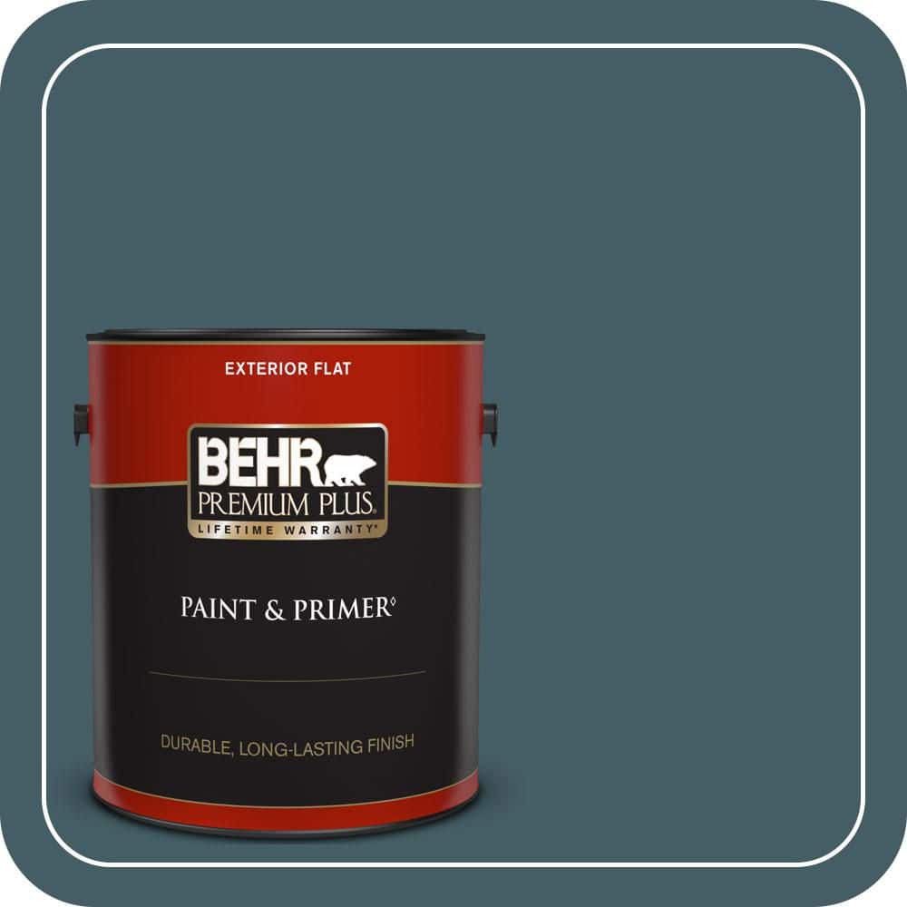BEHR PREMIUM PLUS 1 gal. #PPU13-19 Observatory Flat Exterior Paint & Primer (1)