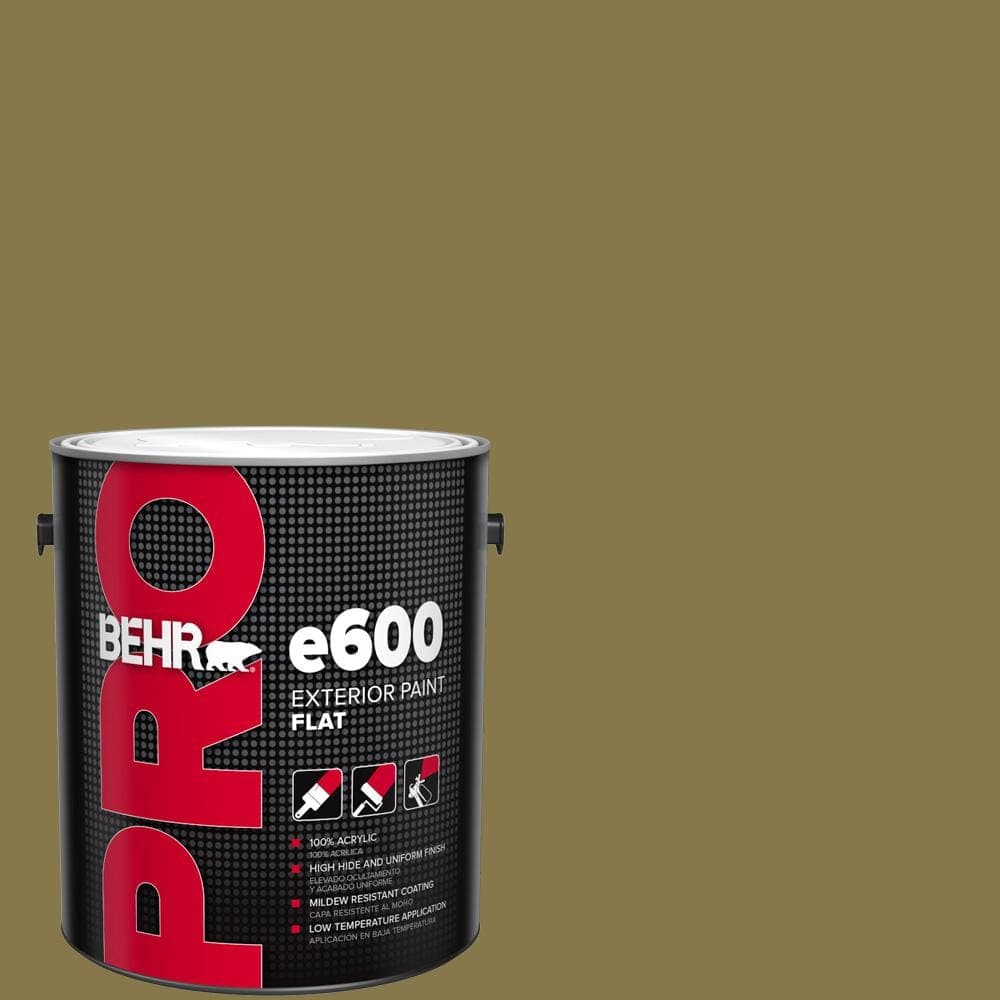 BEHR PRO 1 gal. #M330-7 Green Tea Leaf Flat Exterior Paint