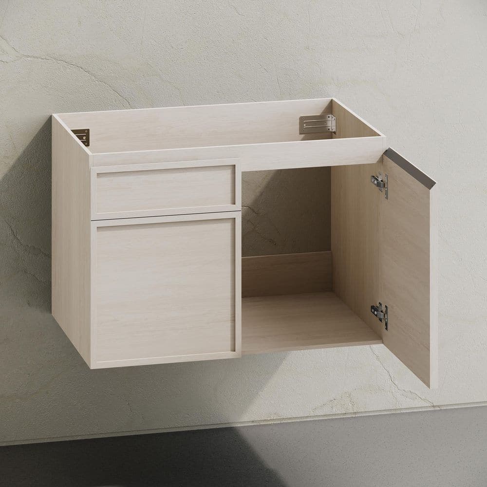 Swiss Madison St. Tropez 30 in. Wall-Mounted Bath Vanity Cabinet without Top in White Oak (2)