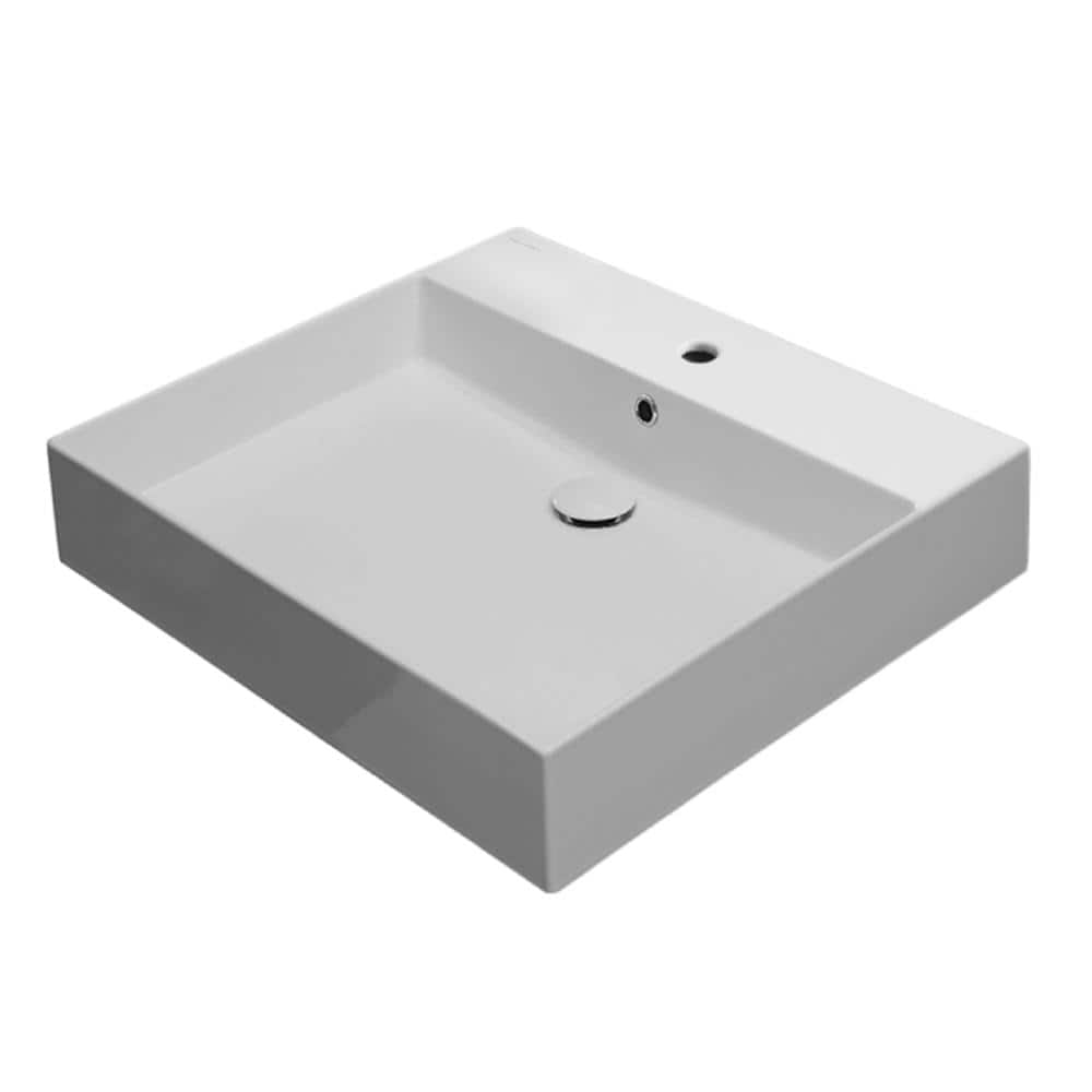 Nameeks Teorema 2.0 Plus Wall Mounted Bathroom Sink in White (1)