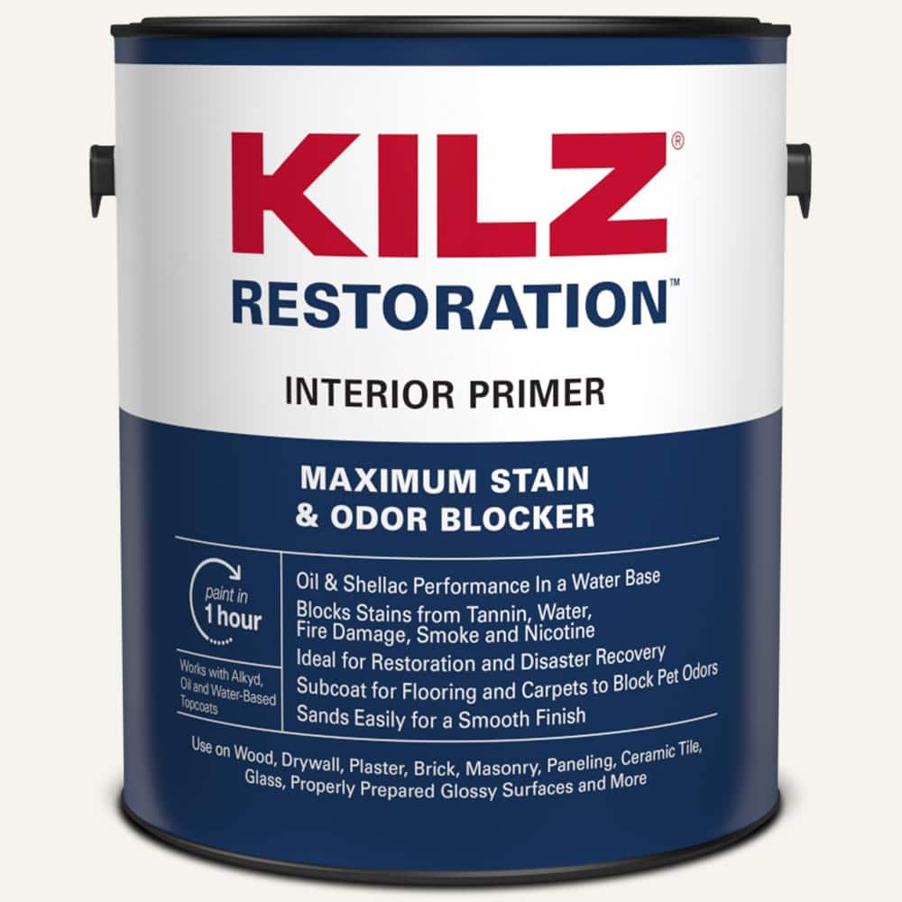 KILZ RESTORATION White Interior Primer, Sealer, and Stain Blocker