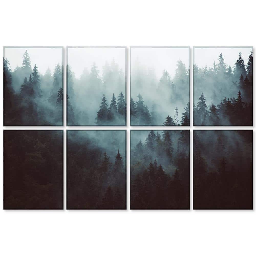 Angel Sar 8 Pack 48 in. x 32 in. Art Panels Soundproof Wall Panels, Decor Acoustic Treatment Panels (Adhesive Included) (1)
