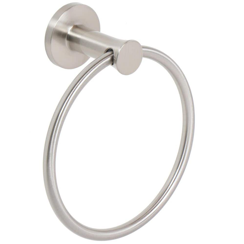 Glacier Bay Lucien Wall Mounted Towel Ring in Brushed Nickel