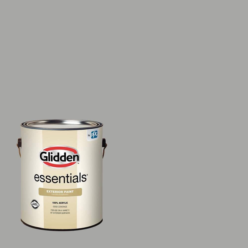Glidden Essentials 1 gal. PPG0996-3 Statue Garden Semi-Gloss Exterior Paint
