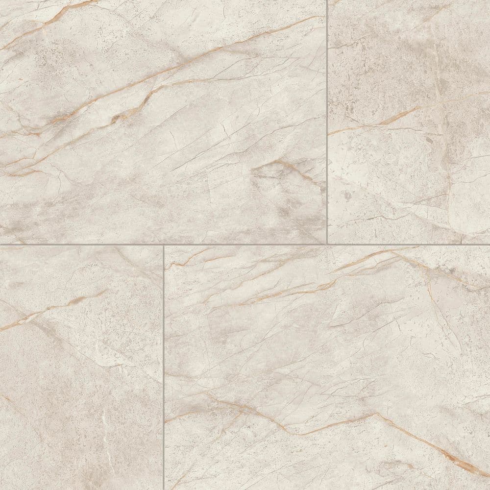 Corso Italia Impero White Everest Silk 24 in. x 48 in. Marble Look Porcelain Floor and Wall Tile (7.76 sq. ft./Each)