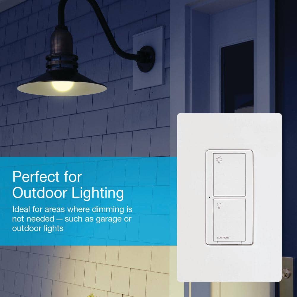 Lutron Caseta Smart Lighting Switch (2 Count) Starter Kit, Neutral Wire Required (CASETA-2SWITCH) (2)