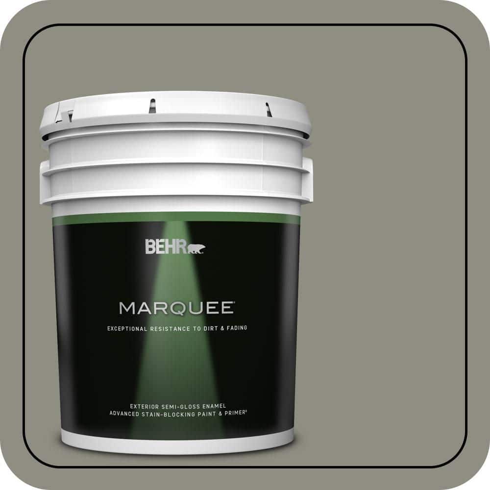 BEHR MARQUEE 5 gal. #N370-5 Incognito Semi-Gloss Enamel Exterior Paint & Primer