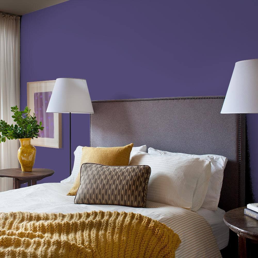 Glidden 8 oz. PPG1175-7 Imperial Purple Satin Interior Paint Sample (4)