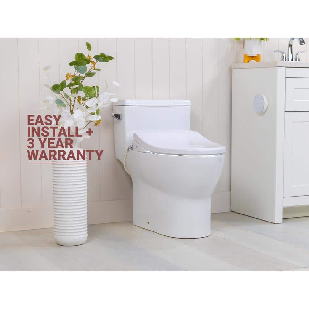 BidetKing Crown Electric Bidet Seat for Round Toilets in White (3)