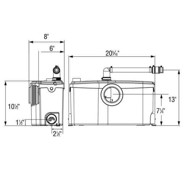 Saniflo SaniBest Pro 1 HP 115-Volt Grinder Pump (2)