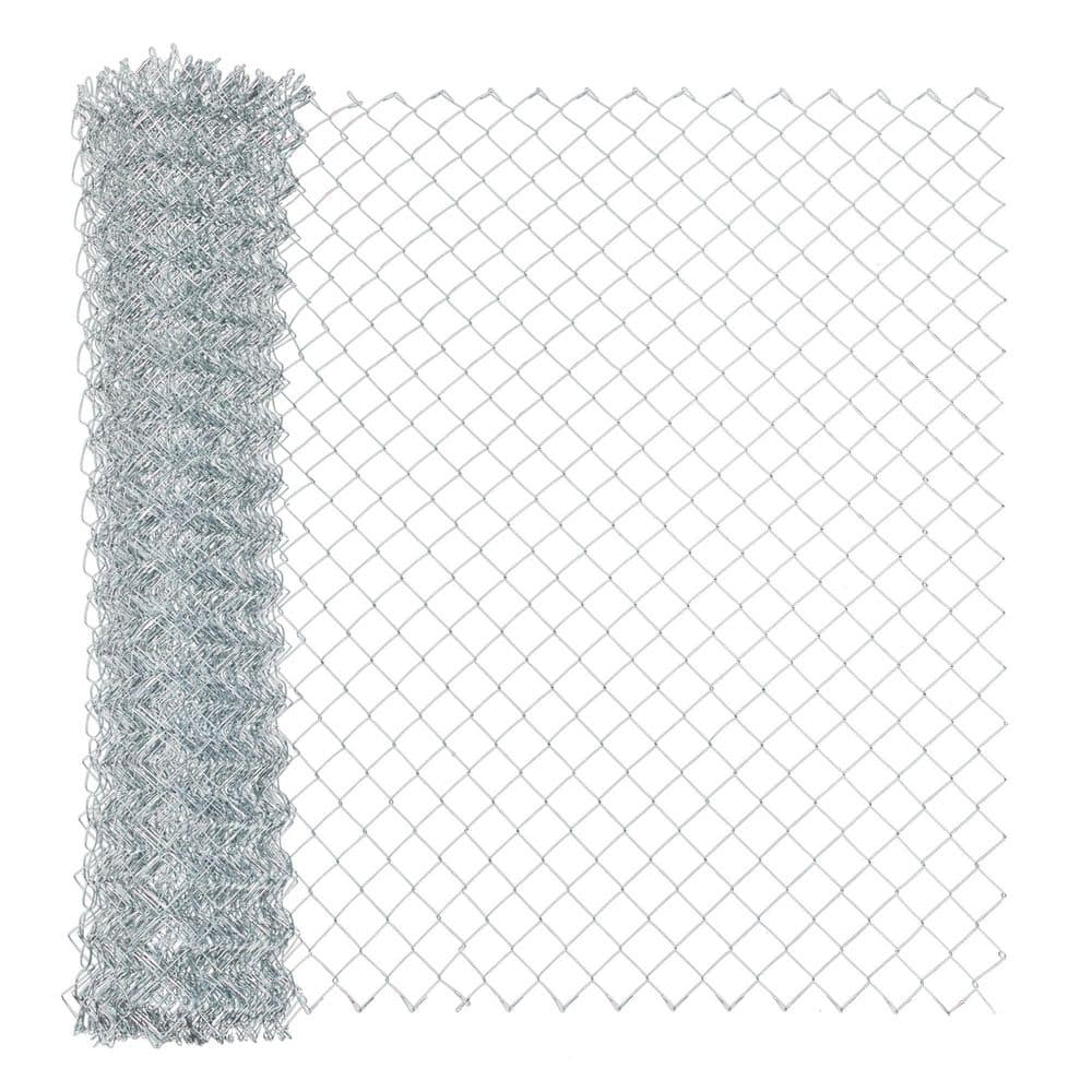 PDTEND 5.6 ft. x 57 ft. Outdoor 1-3/4 in. Metal Silver Galvanized Welded Wire Heavy Zinc Coating Farm Fence for Livestock