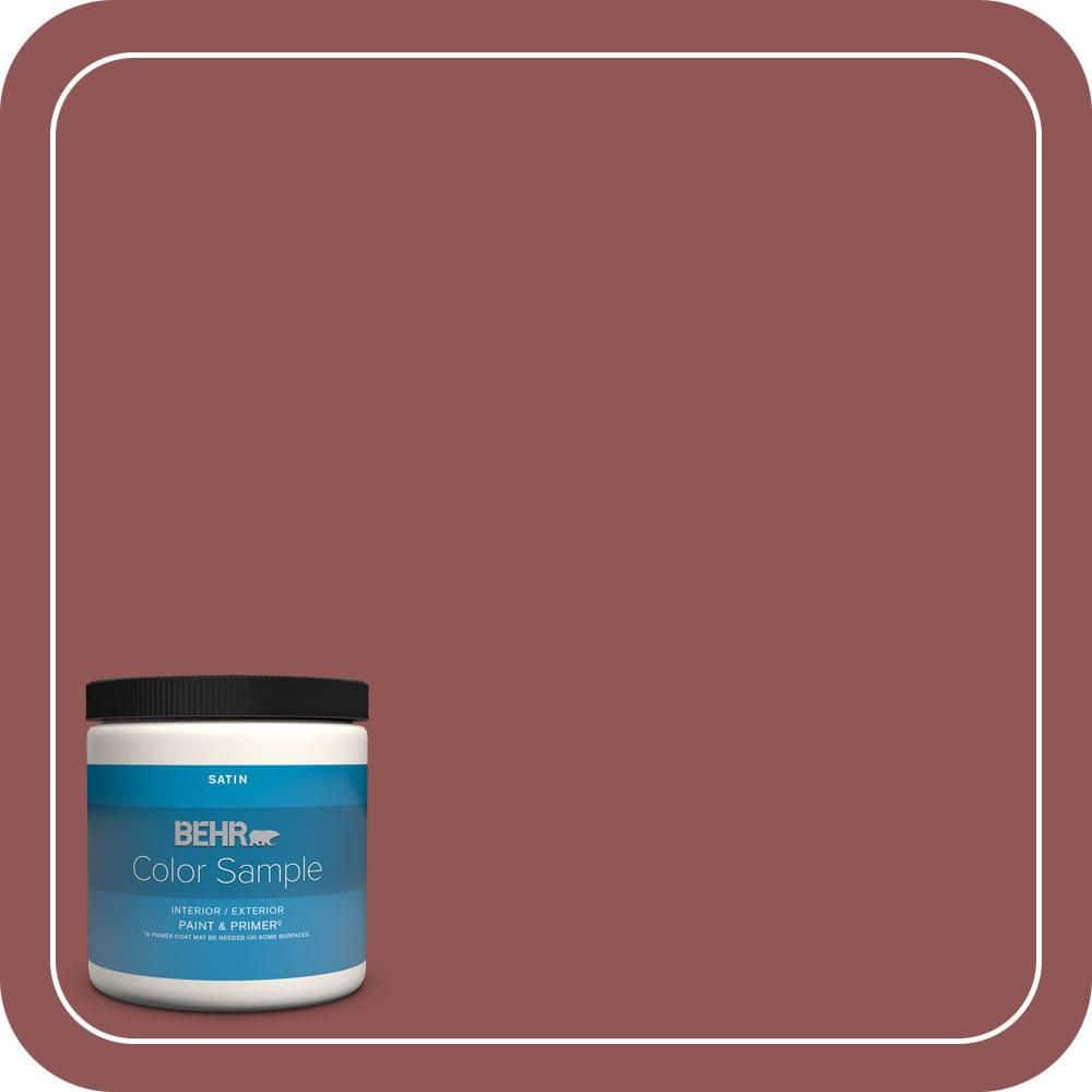 BEHR PREMIUM PLUS 8 oz. #MQ1-16 Carpe Diem Satin Enamel Interior/Exterior Paint & Primer Color Sample