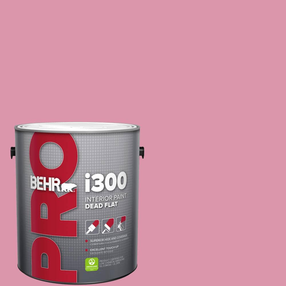BEHR PRO 1 gal. #110B-4 Foxy Pink Dead Flat Interior Paint