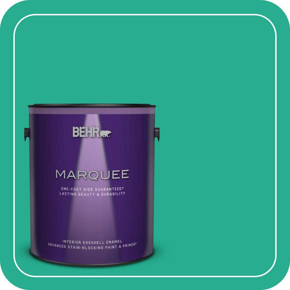 BEHR MARQUEE 1 gal. #P430-5 Enchanted Wells Eggshell Enamel Interior Paint & Primer