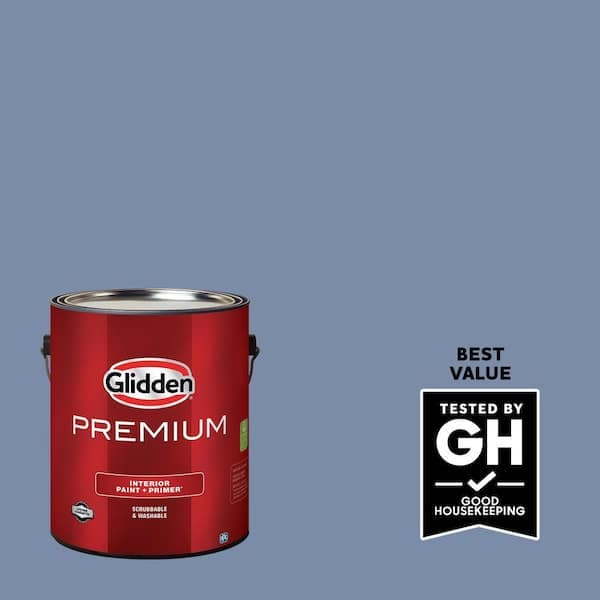 Glidden Premium 1 gal. #PPG1165-5 Evening Hush Satin Interior Latex Paint (2)