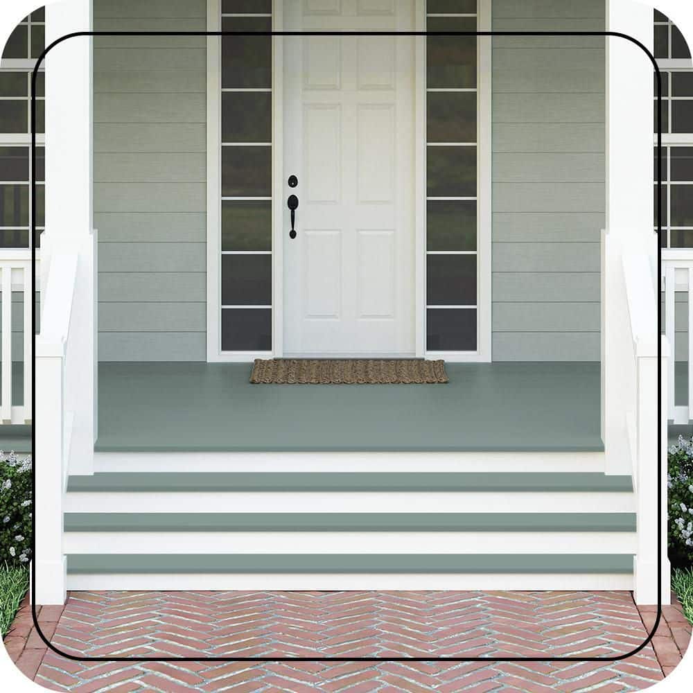 BEHR PREMIUM #490F-5 Textured Low-Lustre Enamel Interior/Exterior Porch and Patio Anti-Slip Floor Paint (2)