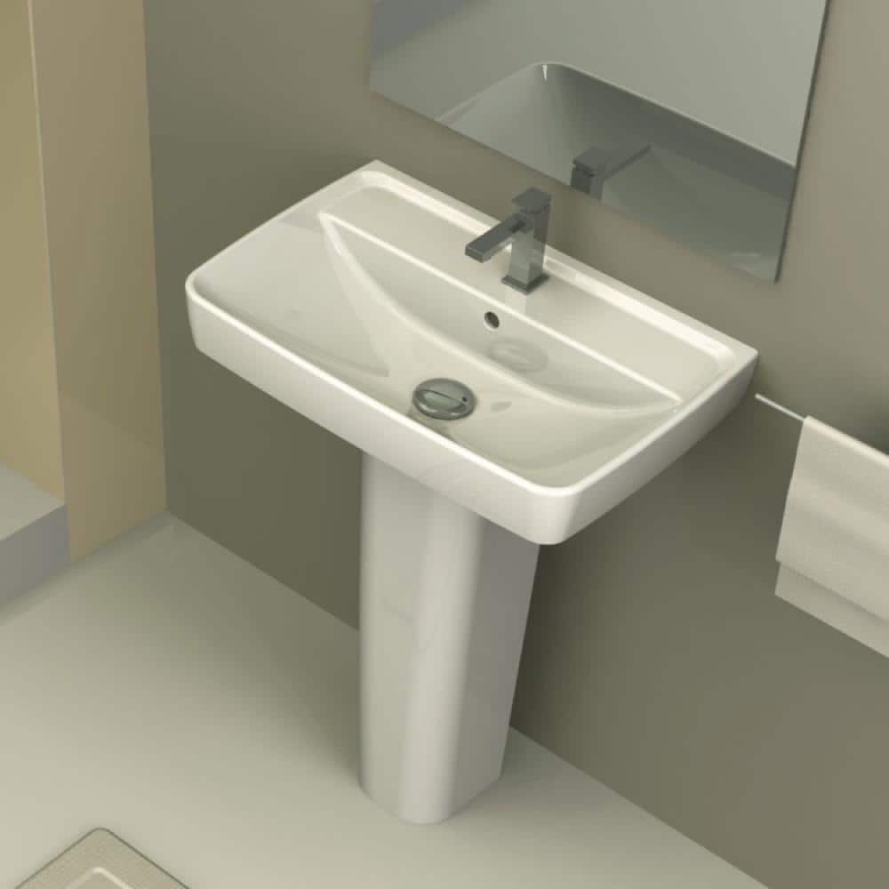 Nameeks Duru Pedestal Sink in White (2)