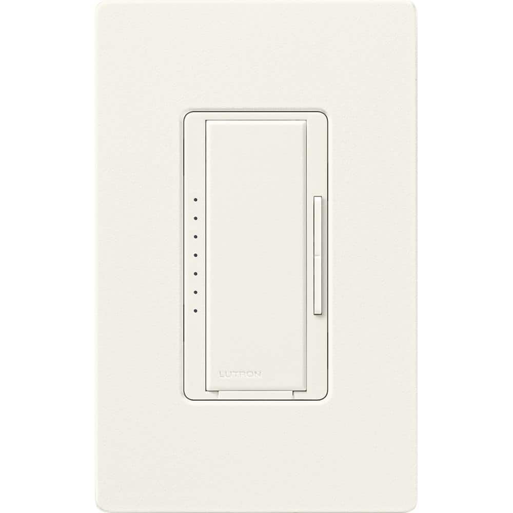 Lutron Maestro LED+ Dimmer Switch for Dimmable LED, Halogen and Incandescent Bulbs, Single-Pole or Multi-Location, Biscuit (3)