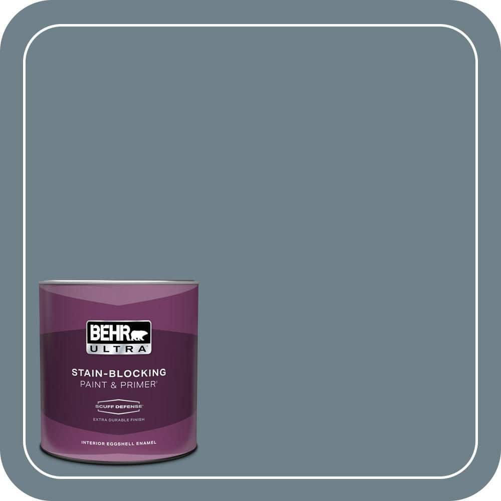 BEHR ULTRA 1 qt. #PPU13-04 Atlantic Shoreline Extra Durable Eggshell Enamel Interior Paint & Primer