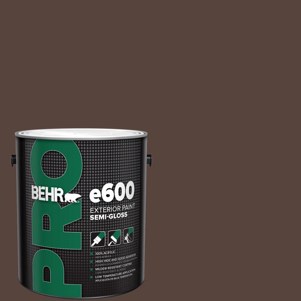 BEHR PRO 1 gal. #BXC-78 Cordovan Leather Semi-Gloss Exterior Paint