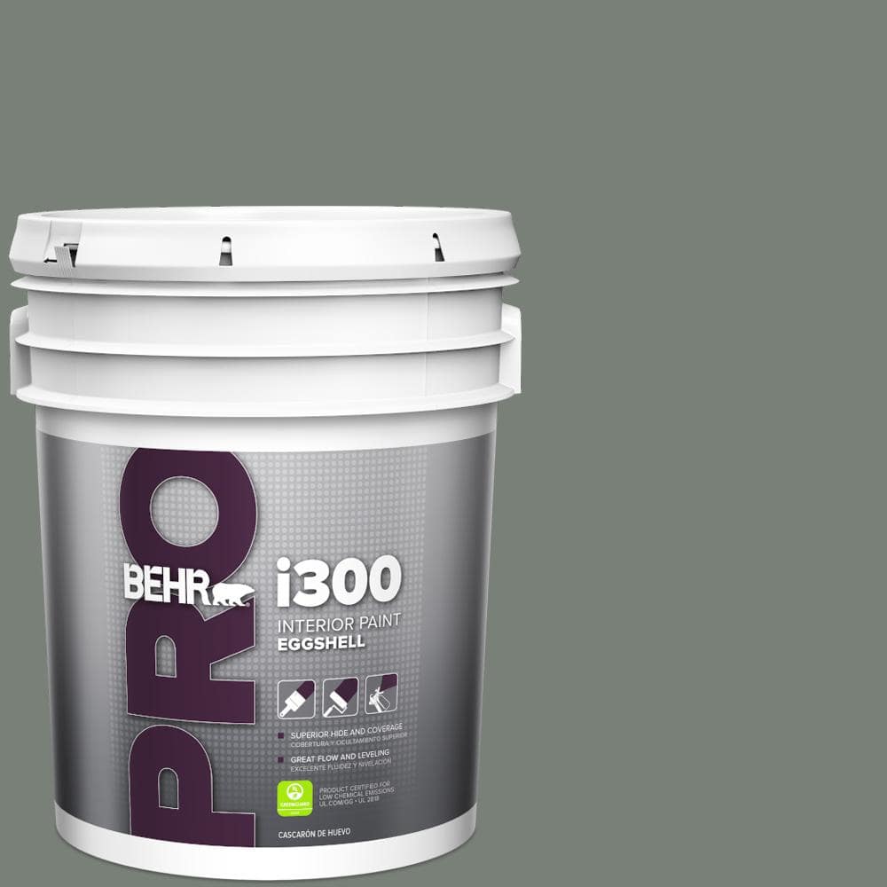 BEHR PRO 5 gal. #HDC-AC-22 Cedar Forest Eggshell Interior Paint