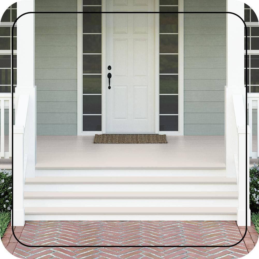 BEHR PREMIUM #N170-1 Textured Low-Lustre Enamel Interior/Exterior Porch and Patio Anti-Slip Floor Paint (2)