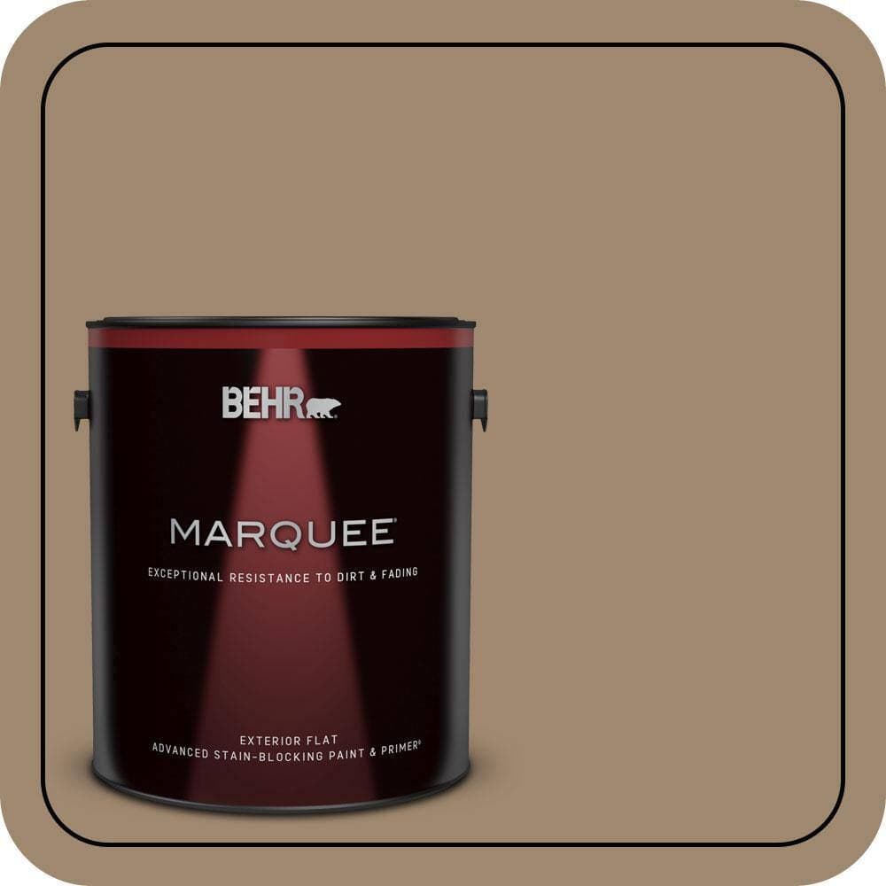 BEHR MARQUEE 1 gal. #700D-5 Toffee Crunch Flat Exterior Paint & Primer (1)