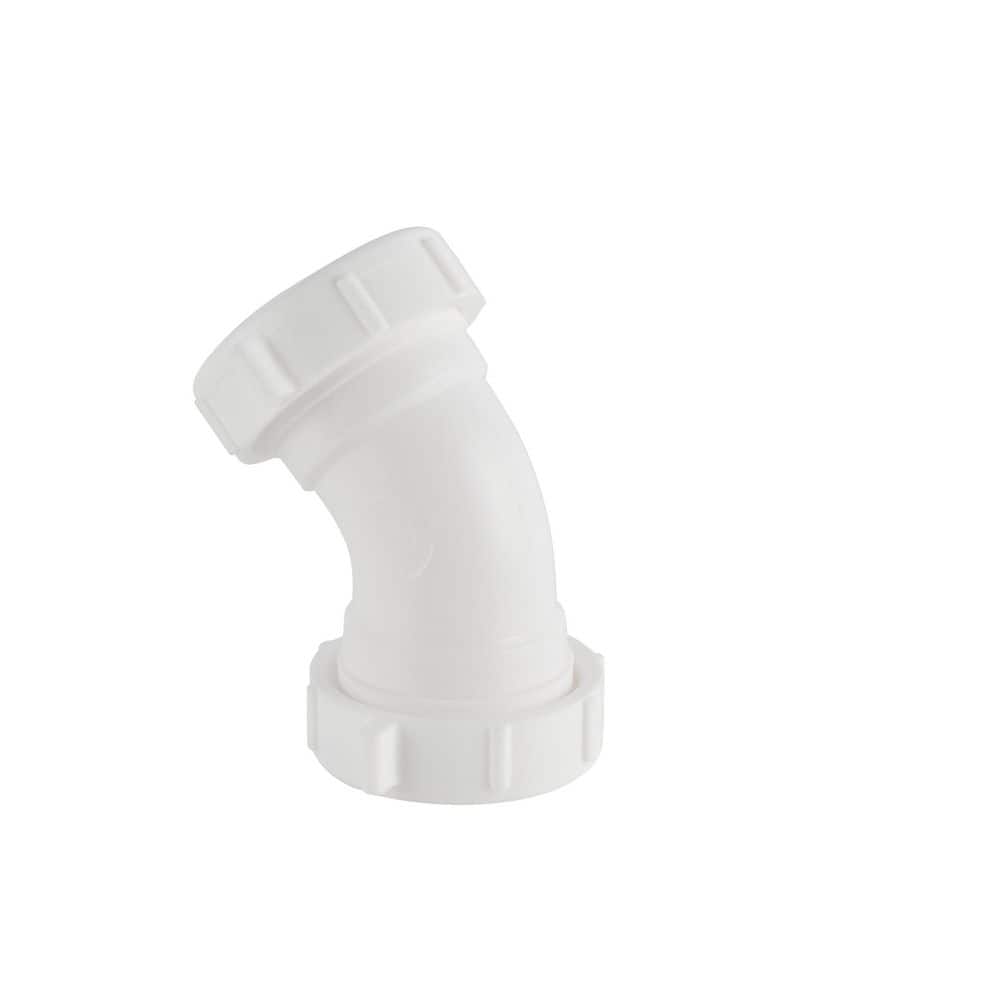 Everbilt 1-1/2 in. 45° P-Trap Elbow Plastic (4)