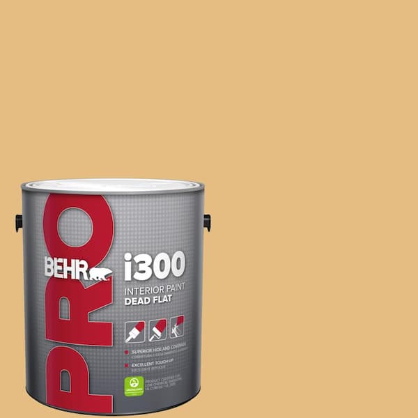 BEHR PRO 1 gal. #320D-4 Arizona Tan Dead Flat Interior Paint (2)