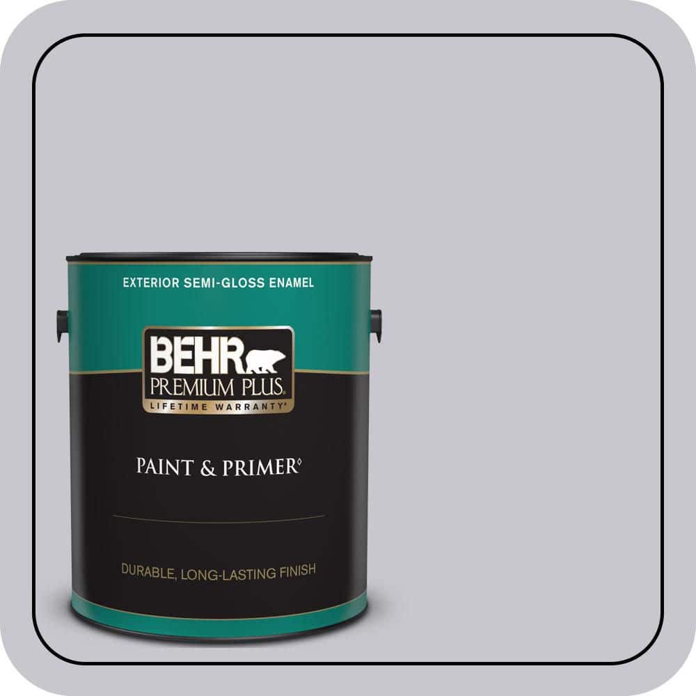 BEHR PREMIUM PLUS 1 gal. #N550-2 Centre Stage Semi-Gloss Enamel Exterior Paint & Primer