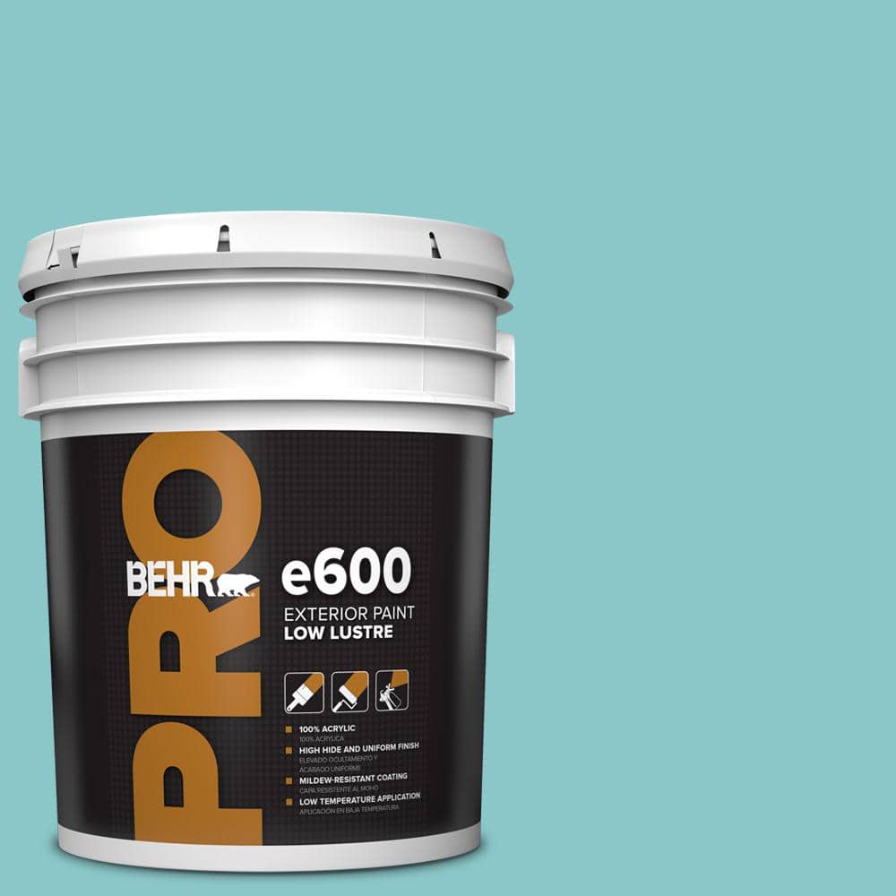 BEHR PRO 5 gal. #510D-4 Embellished Blue Low Luster Exterior Paint