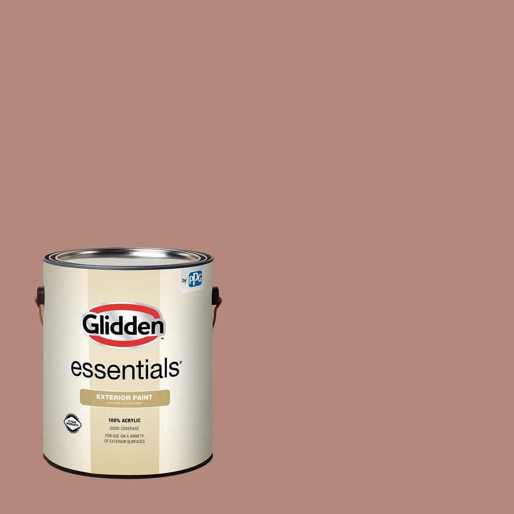 Glidden Essentials 1-gal. Cappucino Bambe PPG1061-5 Flat Exterior Paint